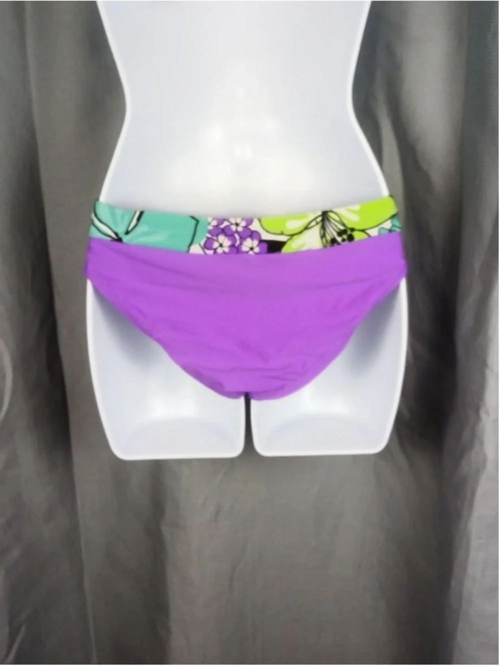 Women's Bikini Bottom Purple Green Size Small